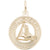 Nova Scotia Sailboat Charm in Yellow Gold Plated