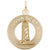 Nova Scotia Lighthouse Charm in Yellow Gold Plated