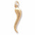 Italian Horn Charm in 10k Yellow Gold hide-image