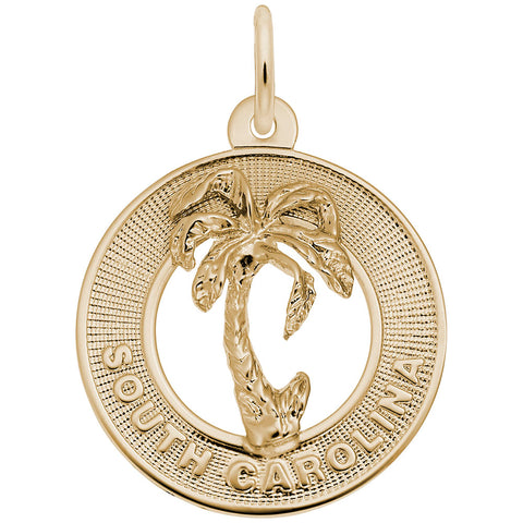 South Carolina Charm In Yellow Gold