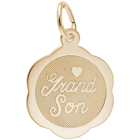 Grandson Charm in Yellow Gold Plated