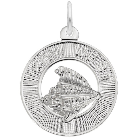 Key West Charm In 14K White Gold