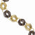 14K with Chocolate Rhodium Fancy Link Bracelet