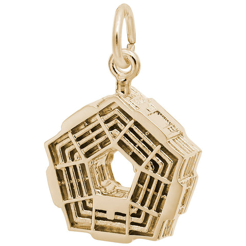 Pentagon Charm In Yellow Gold
