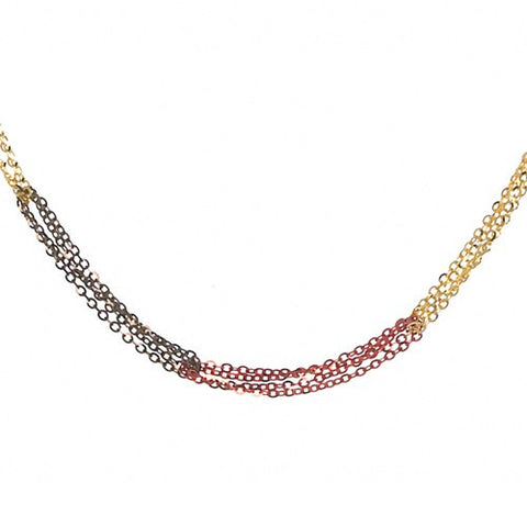 14K Yellow Gold -Row Diamond-Cut Multi Color Bracelet