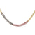 14K Yellow Gold -Row Diamond-Cut Multi Color Bracelet