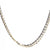 14K Yellow Gold 2-Row Diamond-Cut Y, Choc Chain