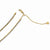 14K Yellow Gold Adjustable Double Starnd Cyclone Chain