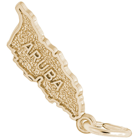 Aruba Charm in Yellow Gold Plated