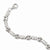 14K White Gold Diamond-Cut Bracelet