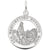 Geo. Washington Home Charm In Sterling Silver