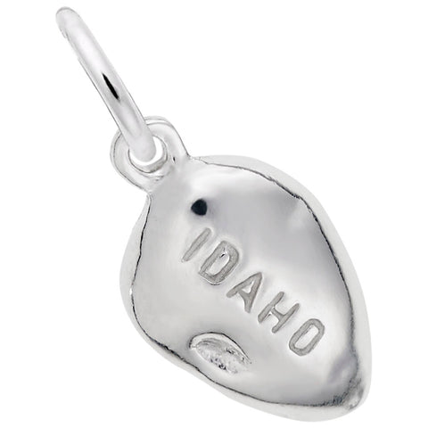 Idaho Potato Charm In Sterling Silver