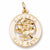 Alberta Rose Charm in 10k Yellow Gold hide-image