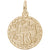 Lucky 13 Charm in Yellow Gold Plated