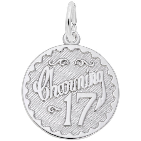 Charming 17 Charm In 14K White Gold