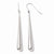 14k White Gold Polished Shepherd Hook Earrings