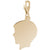 Boys Head Charm In Yellow Gold