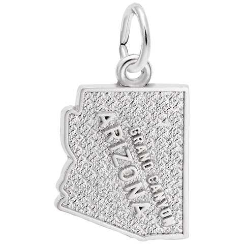 Grand Canyon, Az Charm In 14K White Gold