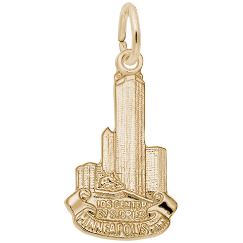 I.D.S. Ctr Minneapolis Charm in Yellow Gold Plated