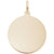 Disc Charm in Yellow Gold Plated