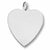 Heart charm in 14K White Gold hide-image