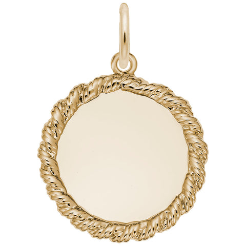 8178-Disc Charm In Yellow Gold