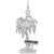 Curacao Palm W/Sign Charm In Sterling Silver