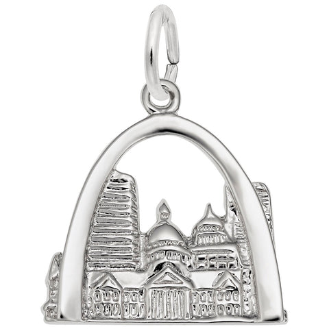 St Louis Charm In Sterling Silver