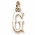 Initial G charm in 14K Yellow Gold