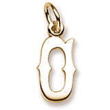 Initial O charm in Yellow Gold Plated hide-image