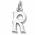 Initial R charm in 14K White Gold hide-image