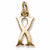 Initial X charm in Yellow Gold Plated hide-image