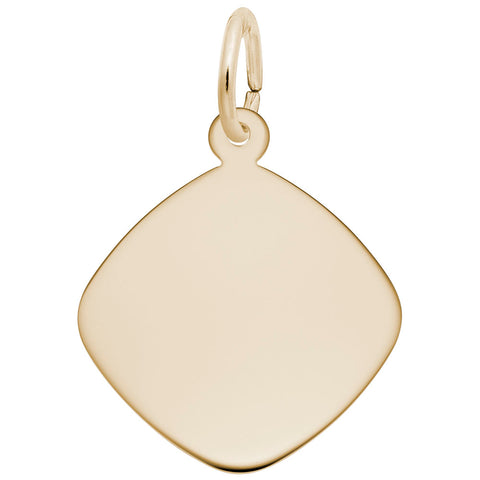 Disc Charm in Yellow Gold Plated