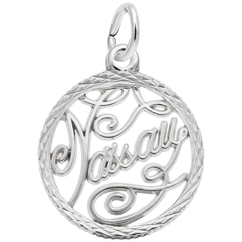 Nassau Charm In 14K White Gold