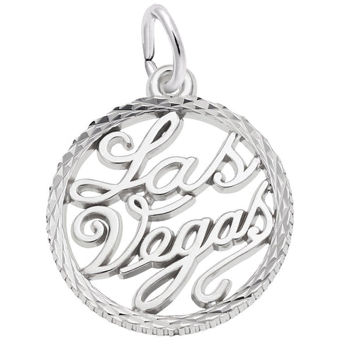 Las Vegas Charm In 14K White Gold