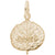 Aspen Leaf Charm In Yellow Gold