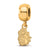 Gold Plated LogoArt James Madison University Xs Dangle Bead Charm