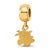 Wichita State University Xs Charm Dangle Bead Charm in Gold Plated