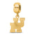 University of Houston Small Charm Dangle Bead in Gold Plated