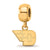 Gold Plated LogoArt University of Dayton Xs Dangle Bead Charm