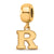 Gold Plated LogoArt Rutgers Xs Dangle Bead Charm