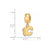 NHL Calgary Flames Xs Charm Dangle Bead Charm in Gold Plated
