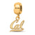 Gold Plated LogoArt University of California Berkeley Xs Dangle Bead Charm