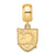 U.S. Military Academy Small Charm Dangle Bead in Gold Plated