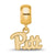 University of Pittsburgh Xs Charm Dangle Bead Charm in Gold Plated