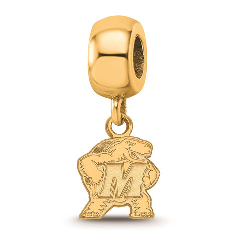 Gold Plated LogoArt Maryland Xs Dangle Bead Charm