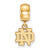 University of Notre Dame Dangl Charm Charm Bead in Gold Plated