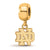 Gold Plated LogoArt University of Notre Dame Dangl Charm Bead