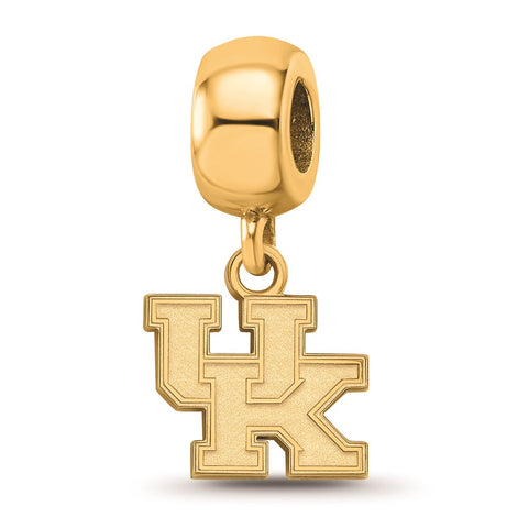 Gold Plated LogoArt University of Kentucky Xs Dangle Bead Charm