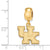 University of Kentucky Small Charm Dangle Bead in Gold Plated